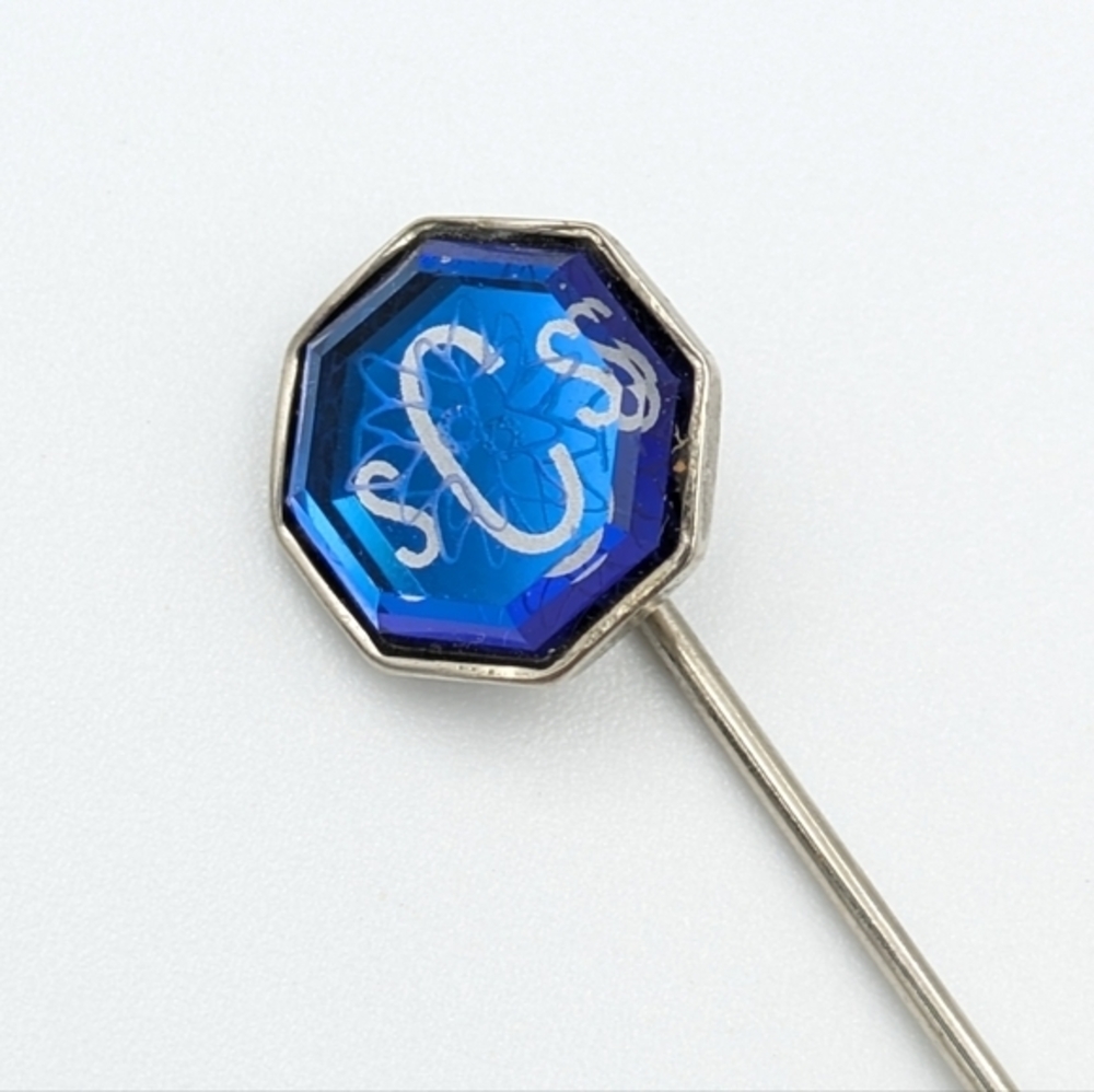 Vintage SCS SWAROVSKI Crystal Society Membership Stick Pin around 1988 - Picture 2 of 4